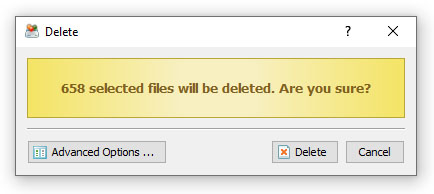 DiskSorter File Delete Dialog