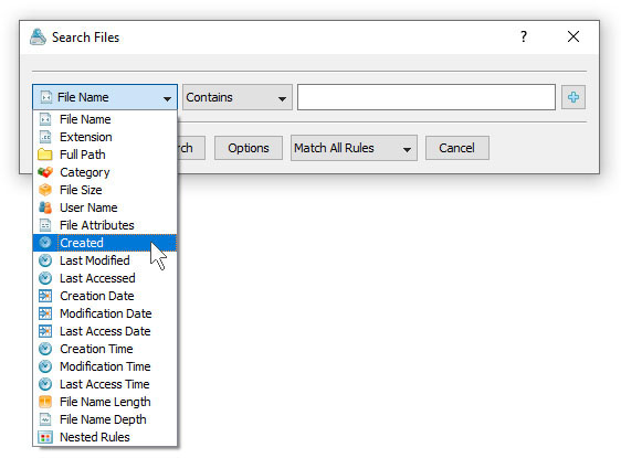 DiskSorter Search Files